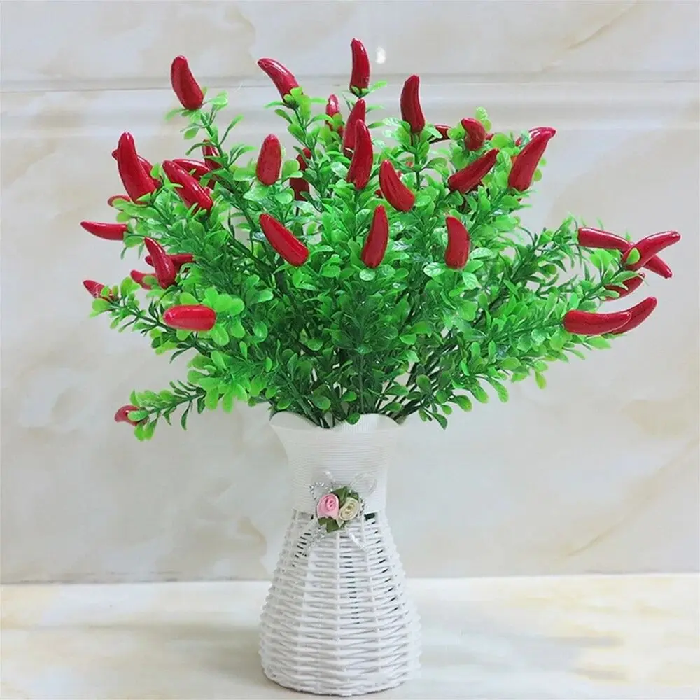 Creative DIY Artificial Rattan Vase Handmade Eye-catching Plastic Flower Pot Rattan Design Artificial Plant Flower Basket Office