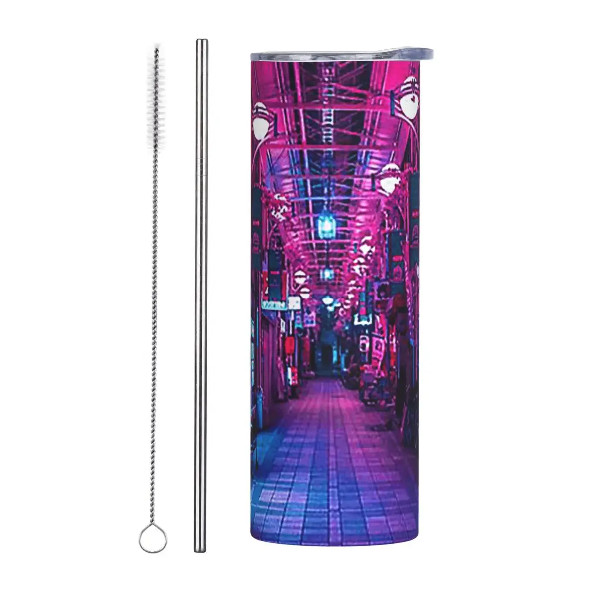 Entrance To The Next Dimension Stainless Steel Tumbler Vacuum Insulated Mug Thermal Cold Cups Straws With Lid 20oz