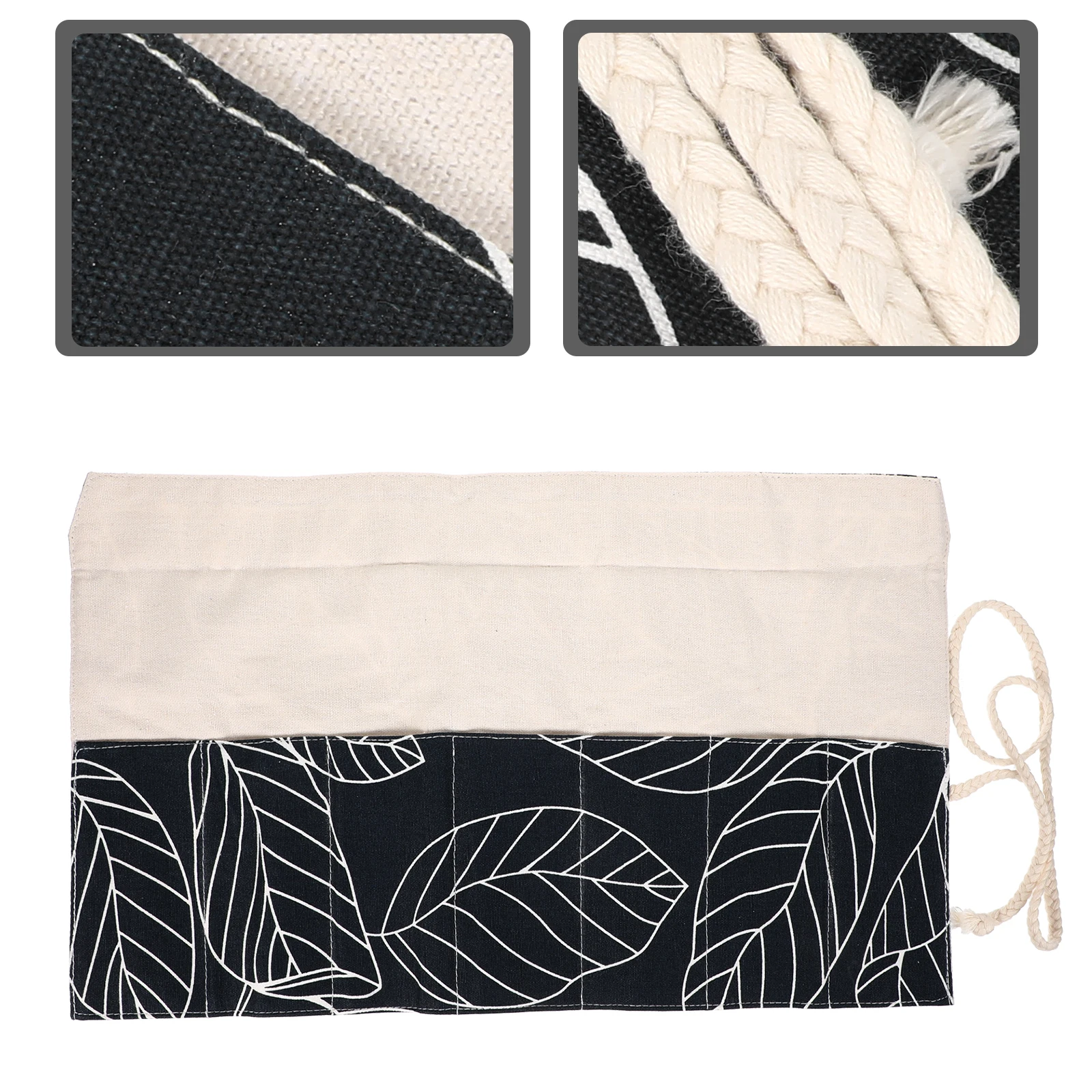 

Brush Rolling Bag For Makeup Brushes Pencil Holder Organizer Case Thick Fabric Protection Pencil Rolling Case