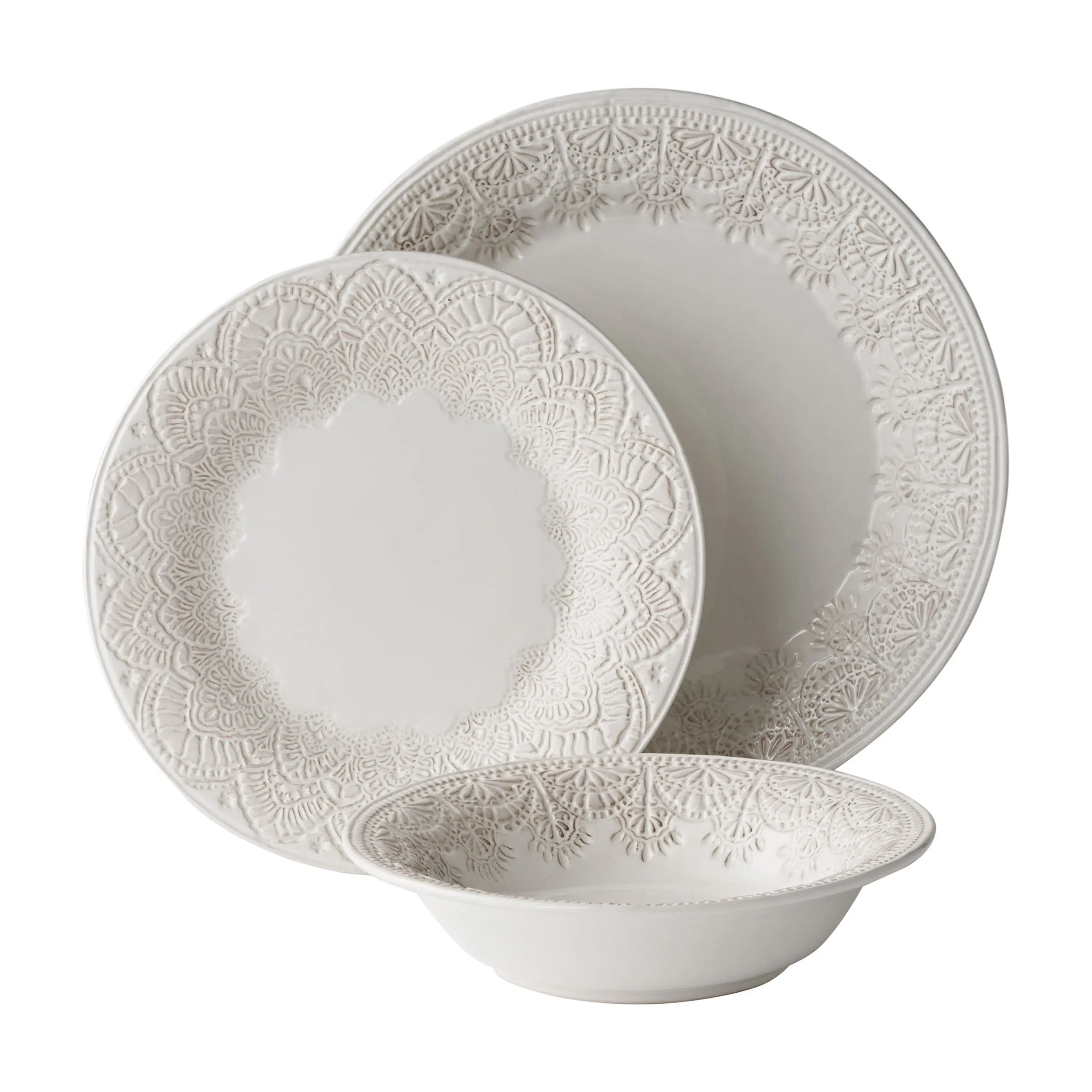 

Better Homes and Gardens Banks Brown 12-Piece Stoneware Dinnerware Set, Brown Plates and Bowls, Set for 4