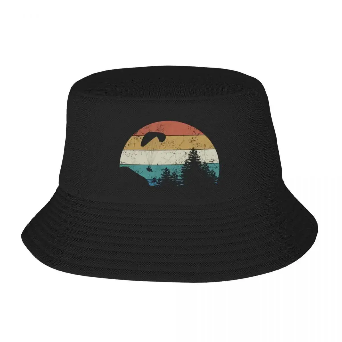 

2025 New Paraglider Paragliding Paramotor Parachute Skydiving Sunset Bucket Hat Party Hat Hat Men's Caps Women's