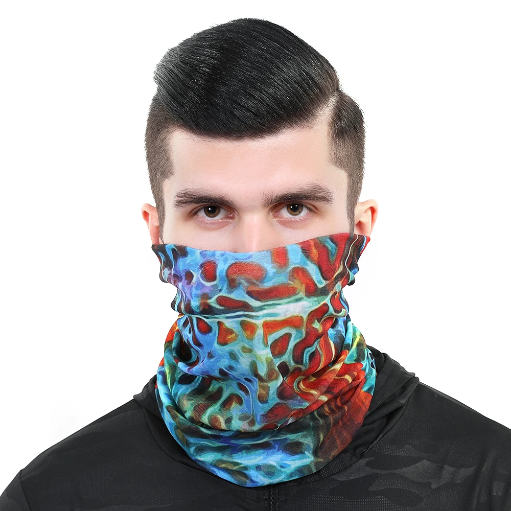 Outdoor Sports Magic Seamless Bandanas Ocean Fishing Headbands Sun protection Cycling Face Shield Mask For Women Men Head Scarf