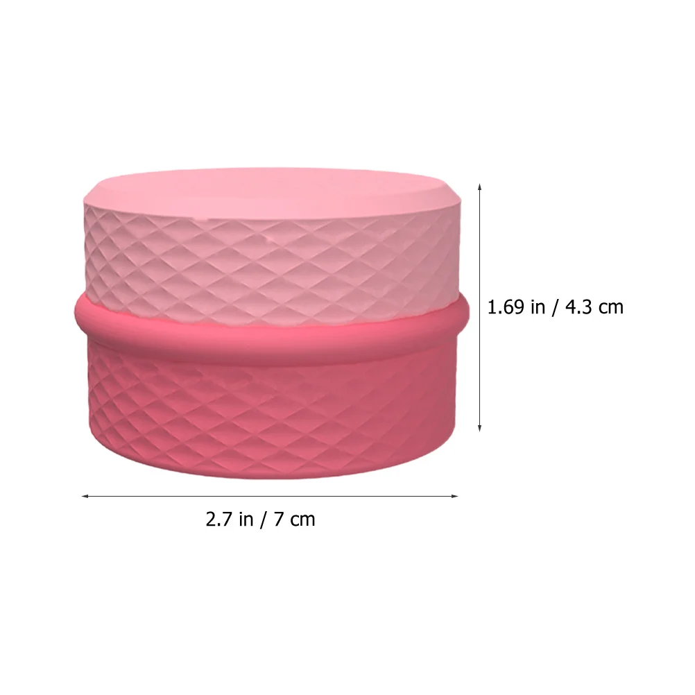 

1Set Silicone Travel Jar Compact Refillable Cream Container with Spoon Portable Holder for Travel Makeup Lotion