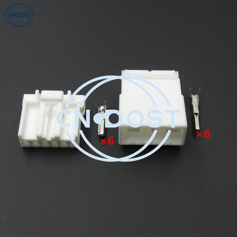 

1 Set 6 Way Electrical Motorcycle Cable Connector Automotive Socket AC Assembly 174930-1 174923-1