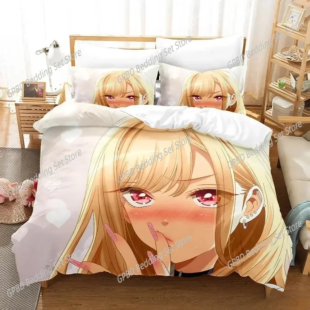 

Anime Kawaii Marin Kitagawa 3D NEW Duvet Cover Pillowcase Bedding Set Adult Girl Bedroom Decoration Children Single Double Large