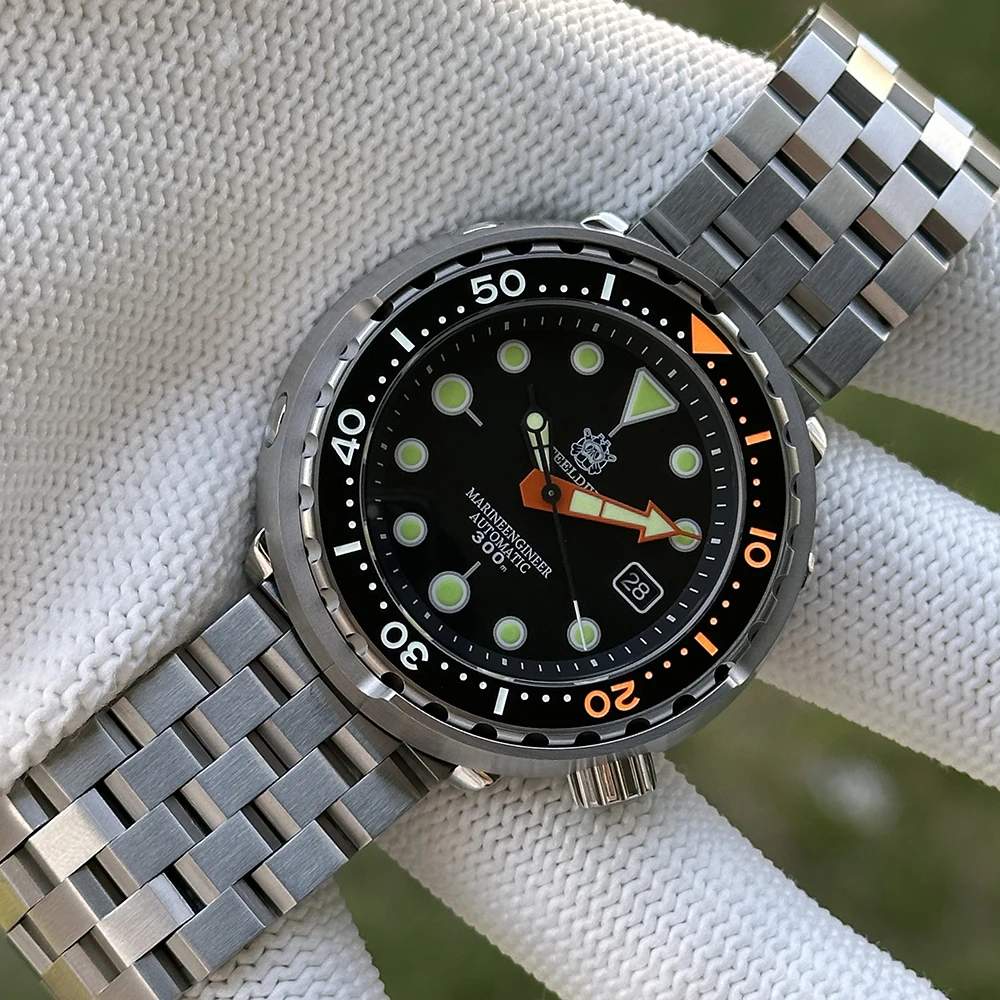 2025 Tuna Can Classic Watch For Men STEELDIVE SD1975C Super Luminous Ceramic Bezel 300M Waterproof NH35 Movement Dive Wristwatch image 3