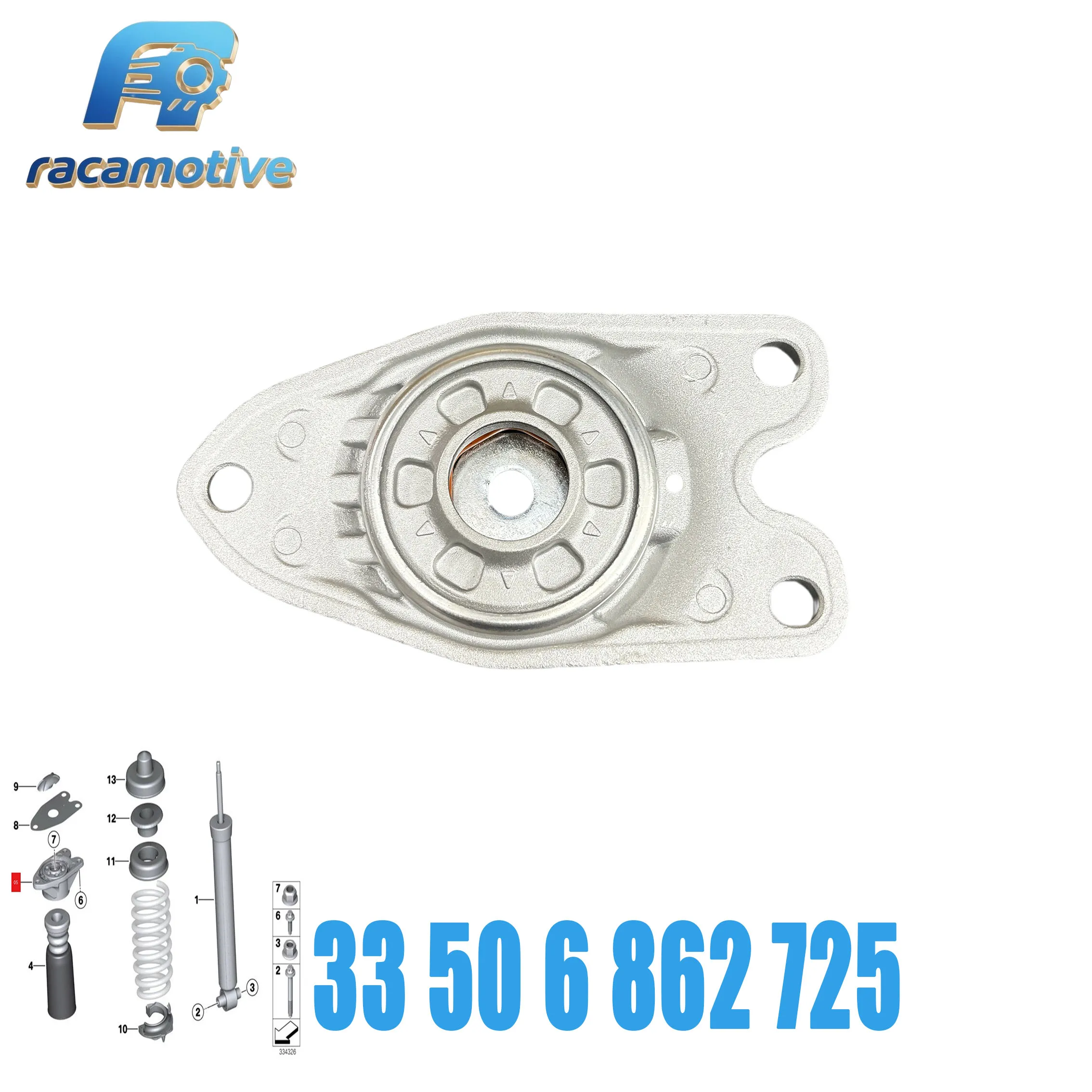 33506862725 33506864452 6862725 6864452 for BMW F20 F30 F35 F80 F21 F32 F82 F33 rear left shock absorber installation.