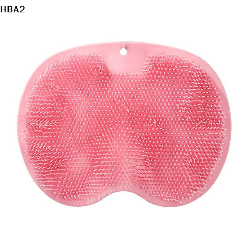 Shower Foot Scrubber Mat Back Washer Exfoliating Bath Wash Pad Wall Mounted Slip Suction Cups For Use In Cleaner Men And Women
