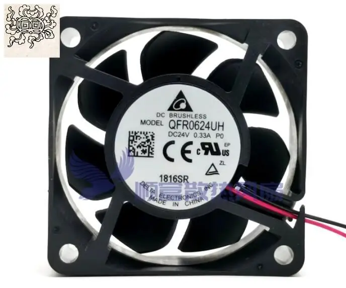 

Ltsf For Delta Electronics QFR0624UH DC 24V 0.33A 60x60x25mm 2-Wire Server Cooling Fan
