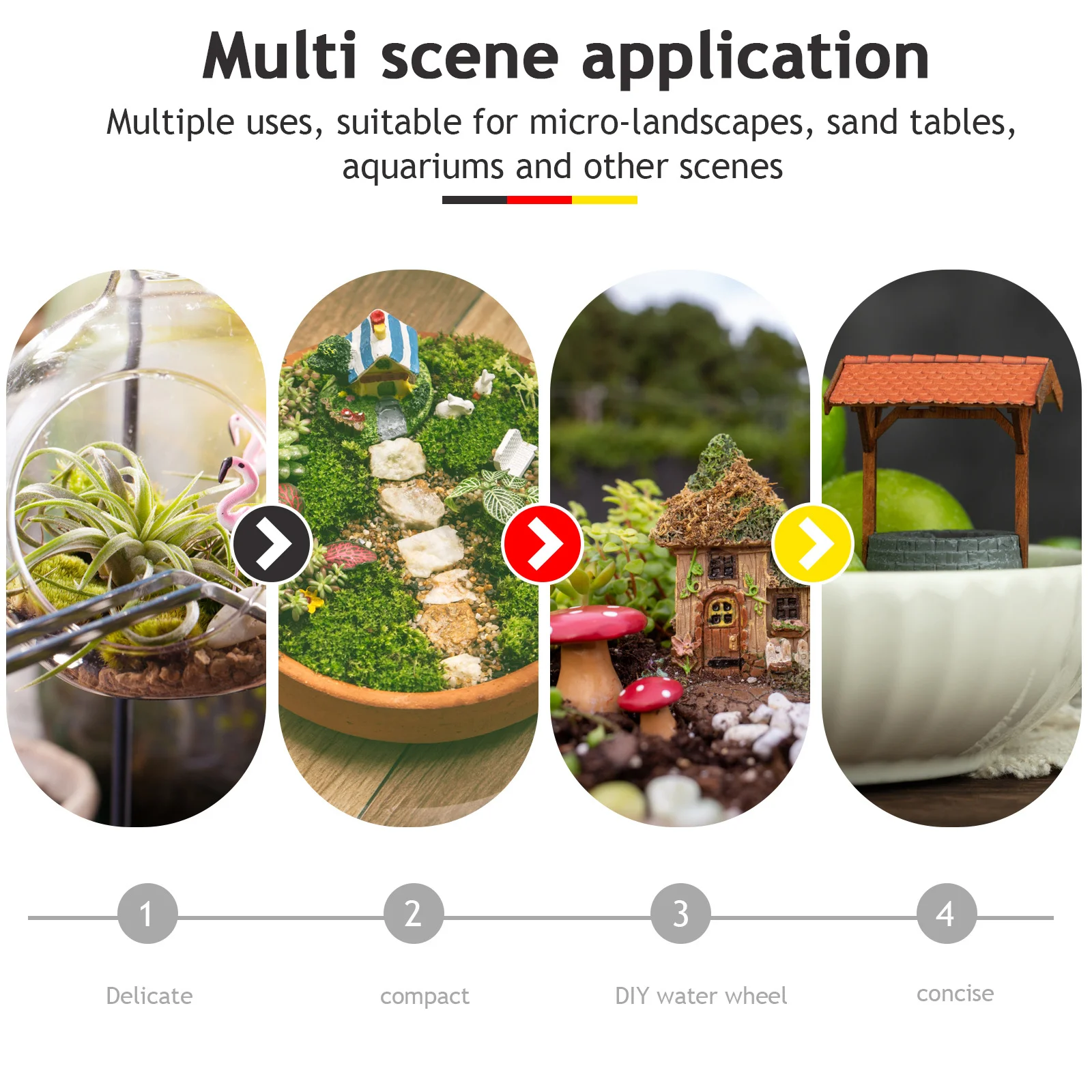 

12pcs Micro Landscape Rockery Decor Resin Mini Bonsai Kit For Aquarium Yard Indoor Plant Adornment Simulation Mountain Ornament