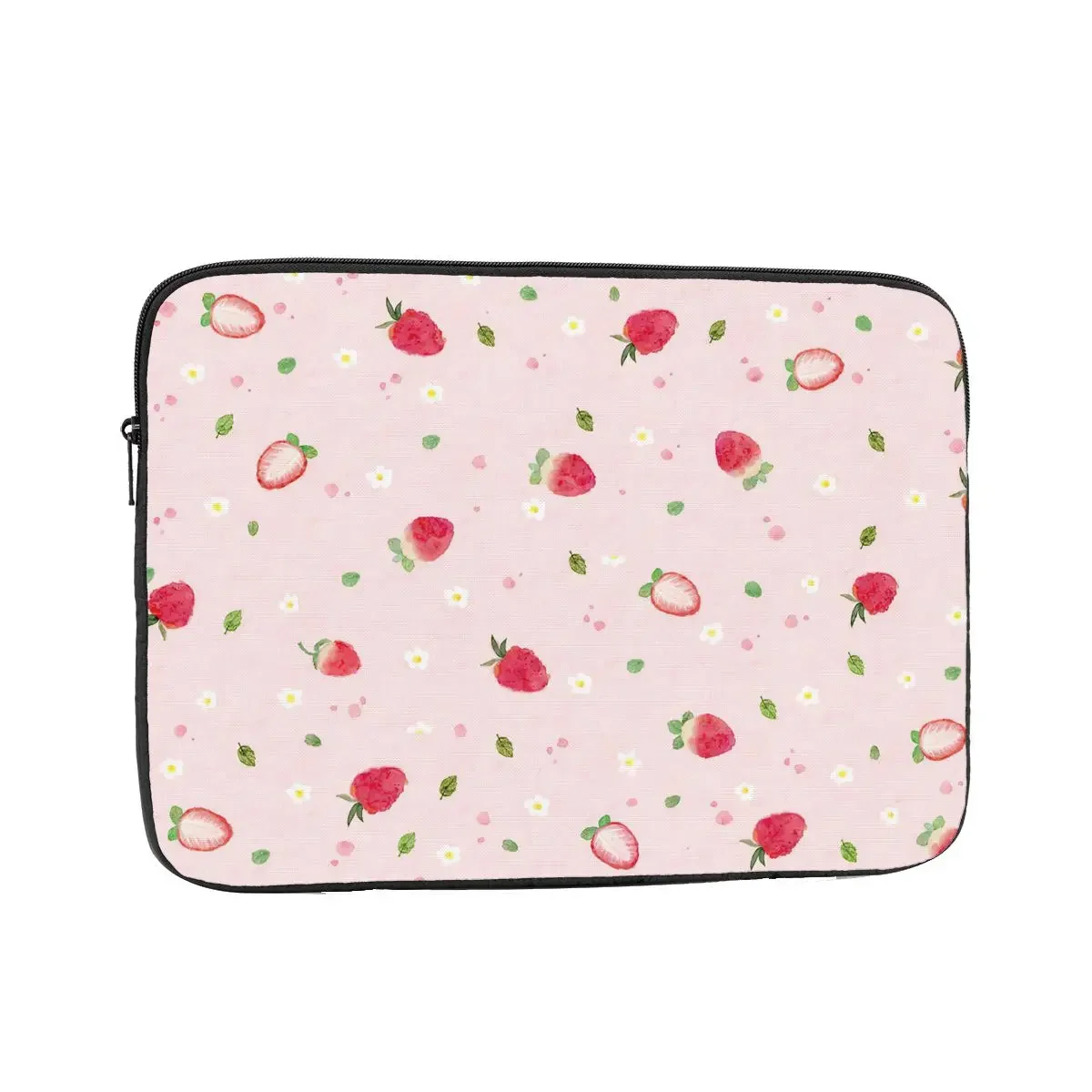 Cute Strawberry Laptop Sleeve Case 12 13 15 17 Inch Pink Notebook Bag Case Shockproof Case Bag