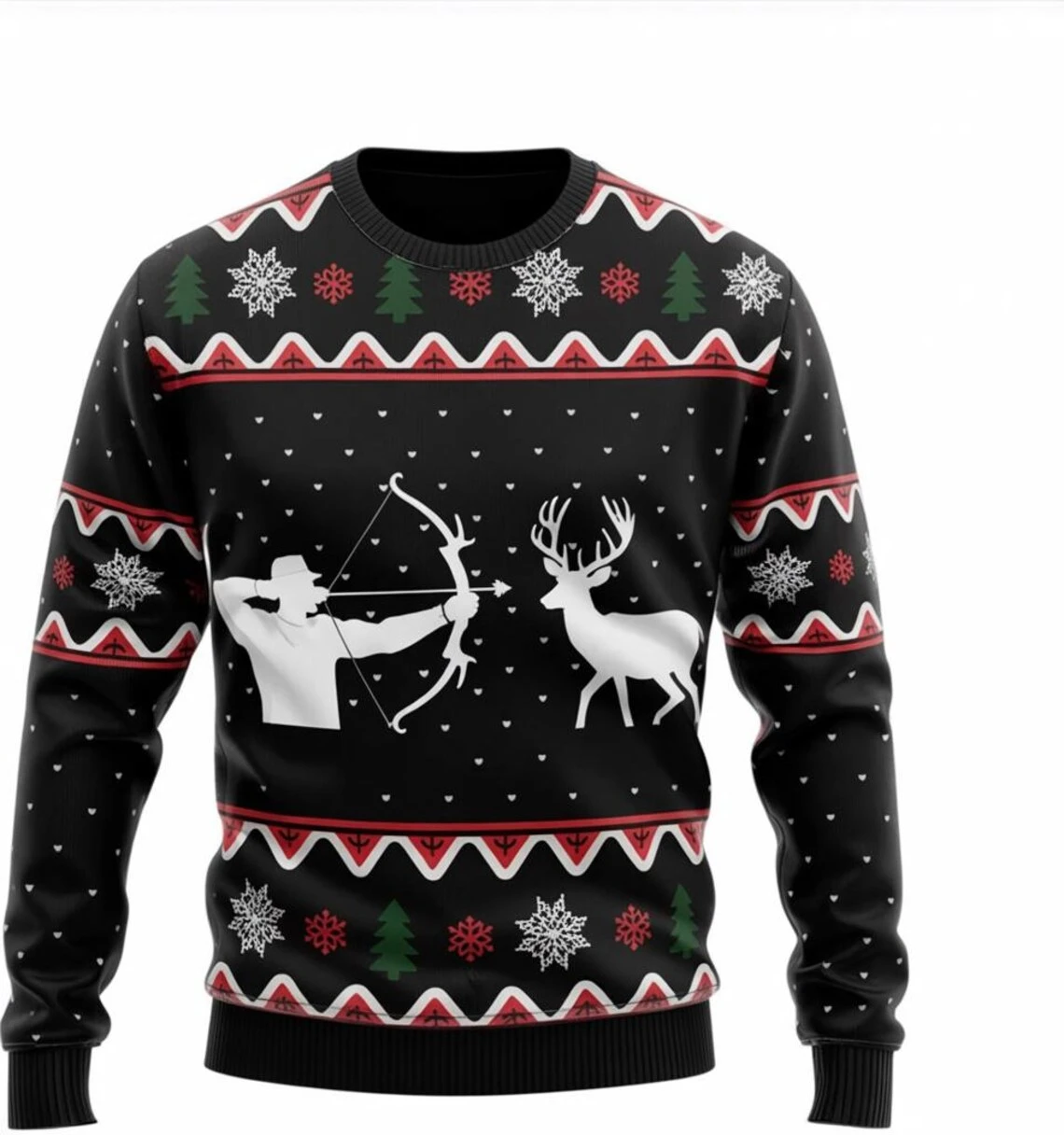 

Merry Christmas Men's Santa Claus 3D Print Sweatshirt For Ugly Sweater Party Crew neck Funny Long Sleeve Pullover Women Clothes