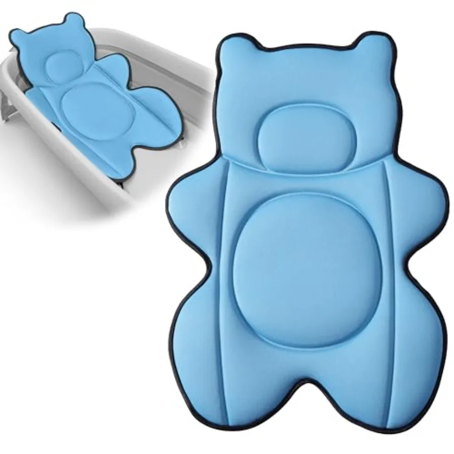 

Infant Baby Bath CushionFits Inside Most Baby Bathtubs Breathable Soft Baby Bath Support Seat Baby Bath Pad Bath Pillow for Bat