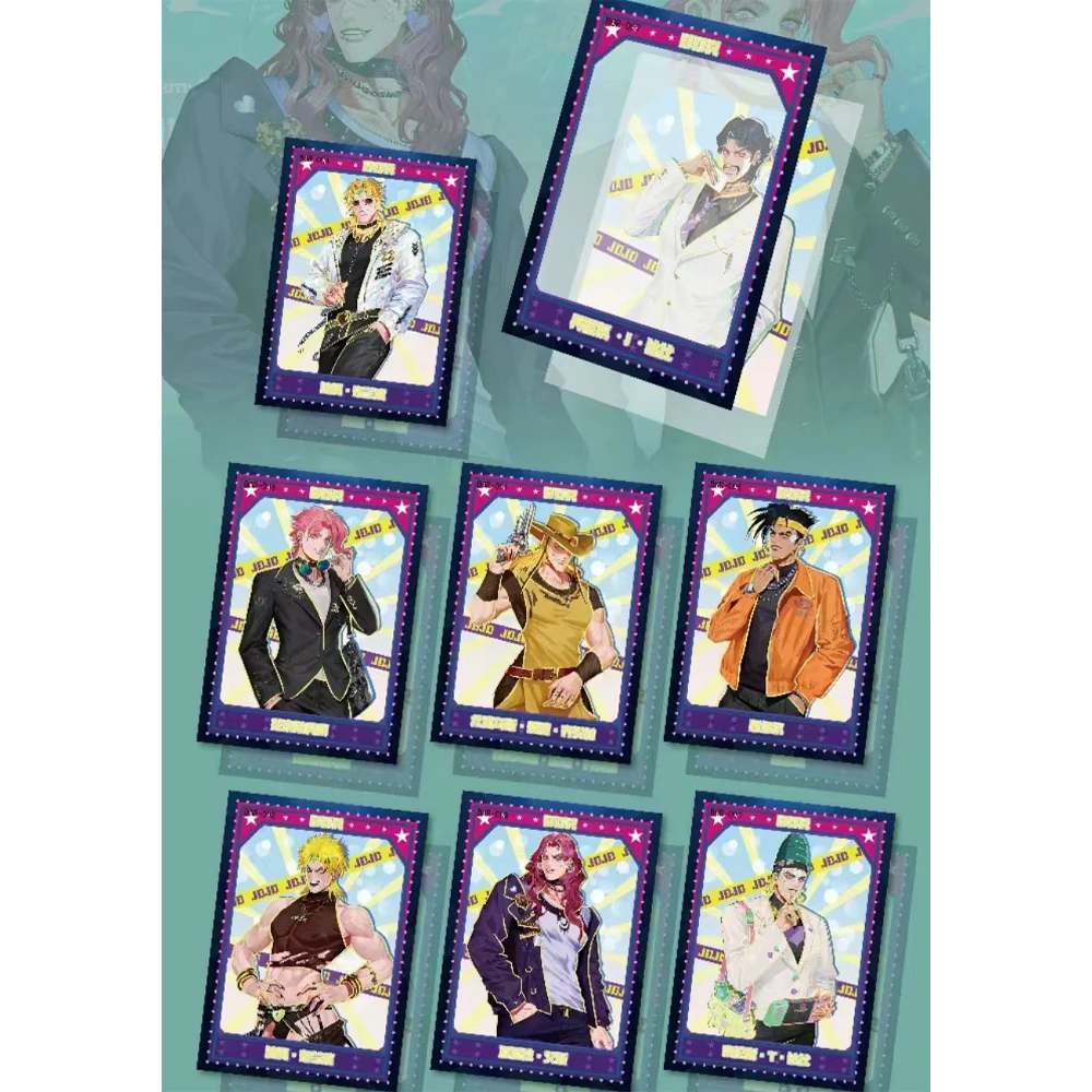 Latest product Japanese Anime JoJo Bizarre Adventure Character Collection rare Cards Game collectibles Children Toy