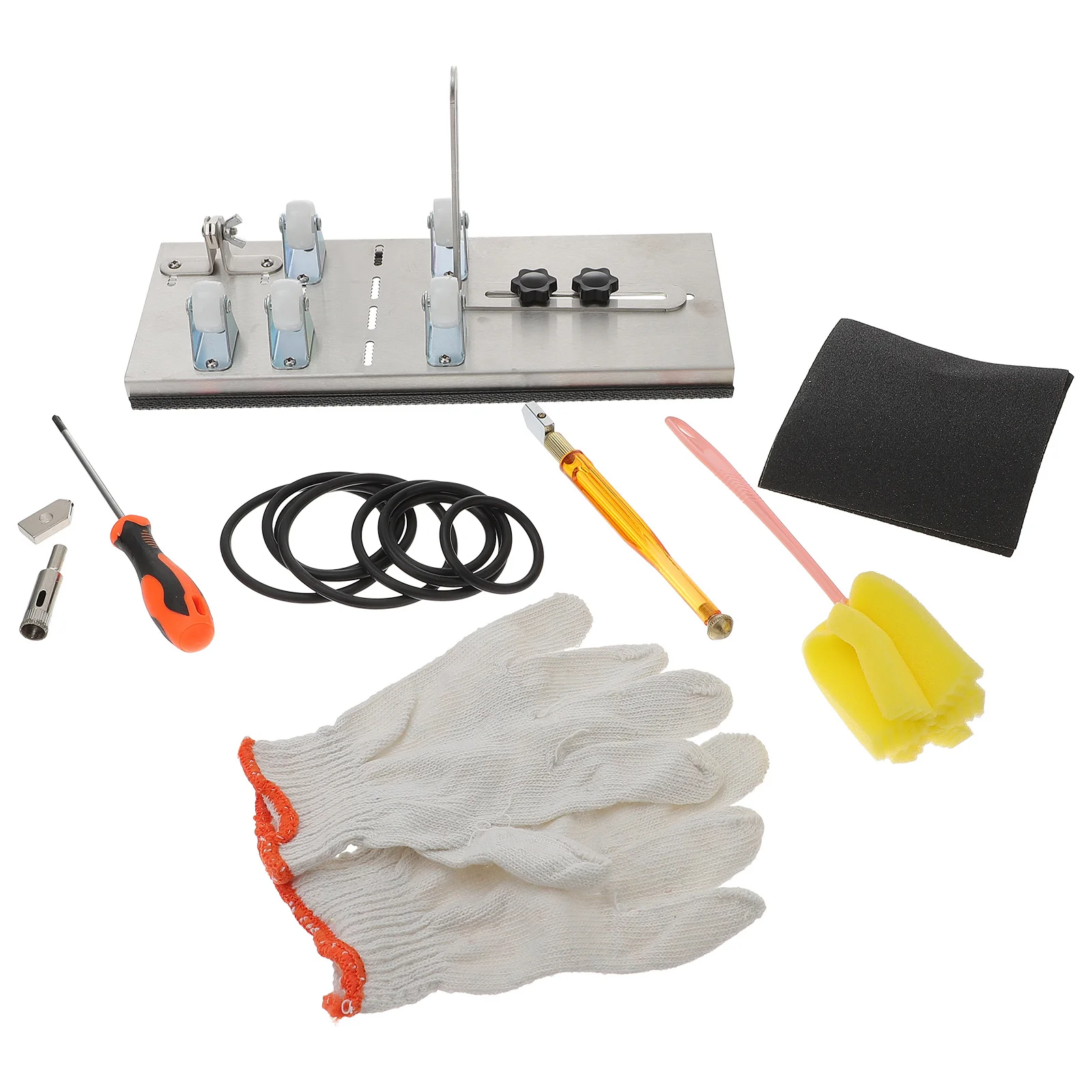 مجموعة واحدة من آلة قطع الزجاجات الاحترافية القابلة للتعديل لزجاجات النبيذ والبيرة والمنحوتات الزجاجية وأباج الضوء العطري