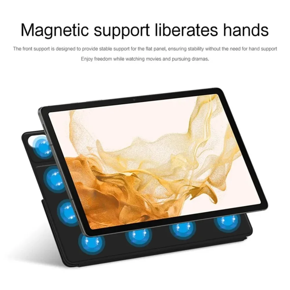 Smart Magnetic Adsorption Cover For Galaxy Tab S11 / S11 Ultra Y-Fold Stand Case For Samsung SM-X730 SM-X736B SM-X930 SM-X936B