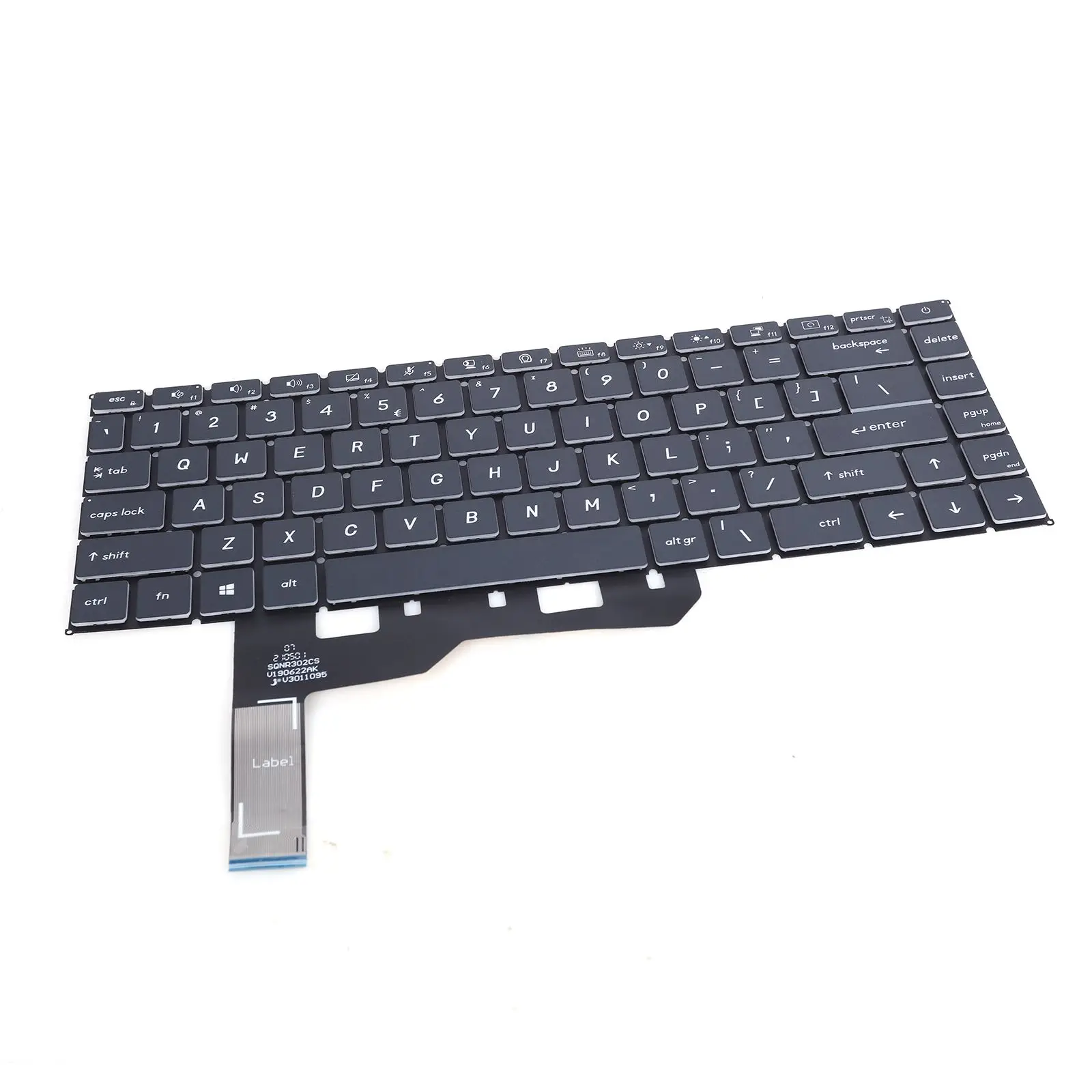 US Laptop Keyboard for MSI Prestige 15 A10SC MS-16S3 Black with Backlit