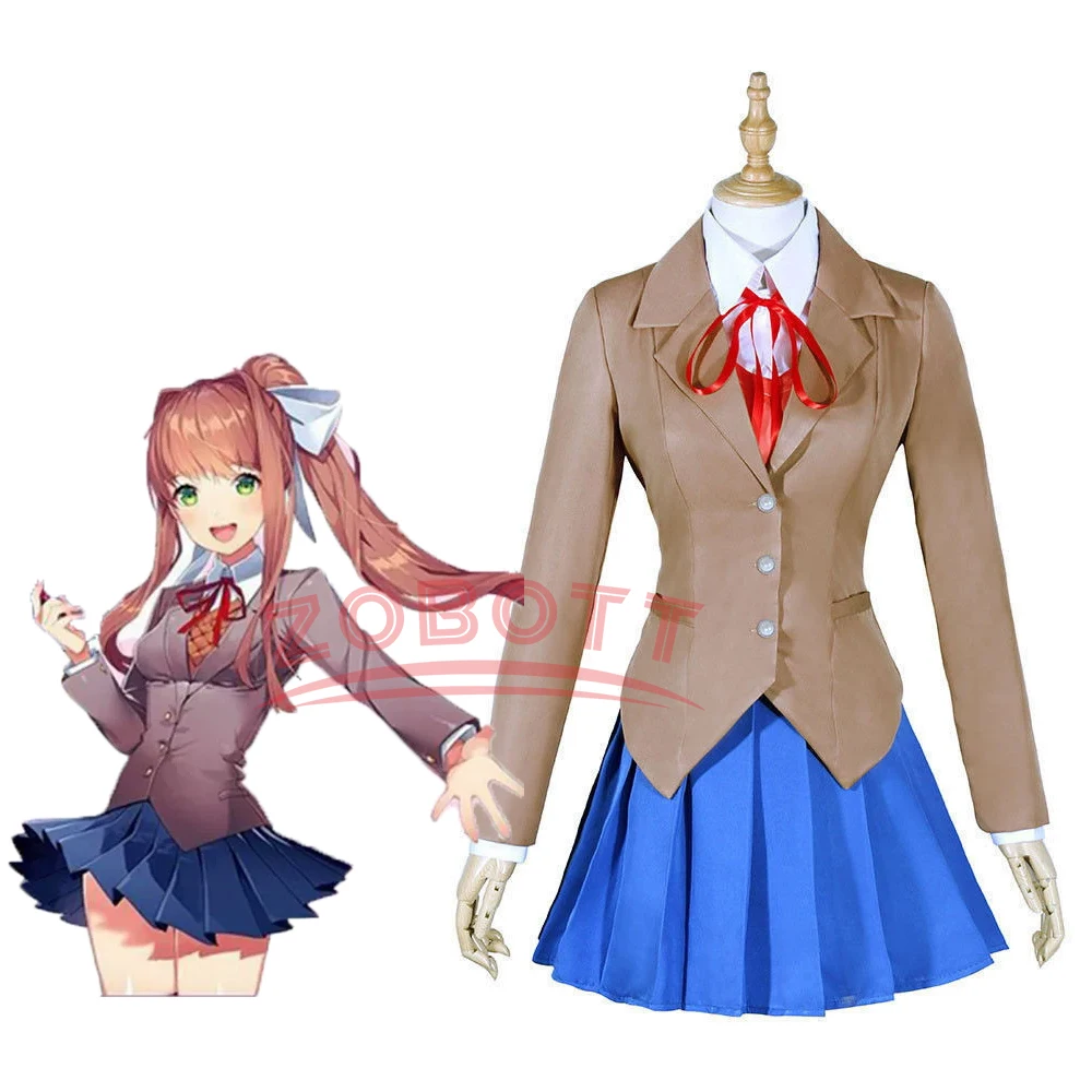 

Sayori Yuri Natsuki Monika Cosplay Costume Literature Club Cosplay School Uniform Anime Halloween Costumes For Women Men