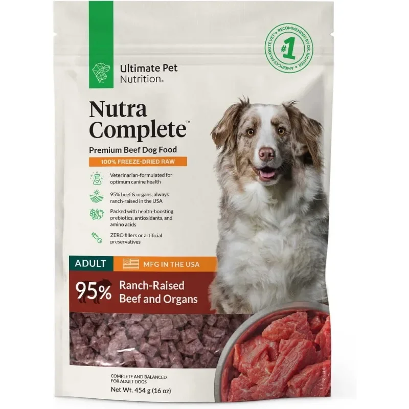 

100% Freeze Dried Veterinarian Formulated Dog Food with Antioxidants Prebiotics and Amino Acids