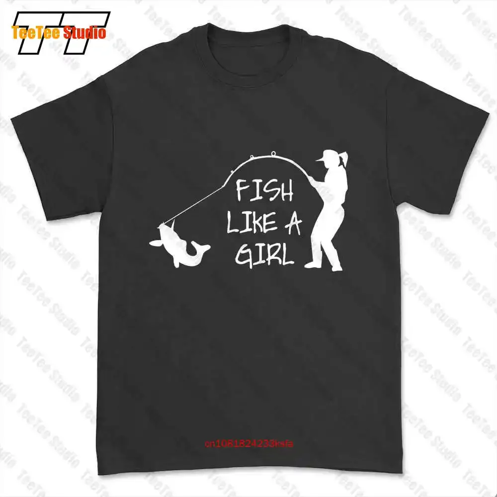 Fish Like A Girl T-shirt Tee DBOG