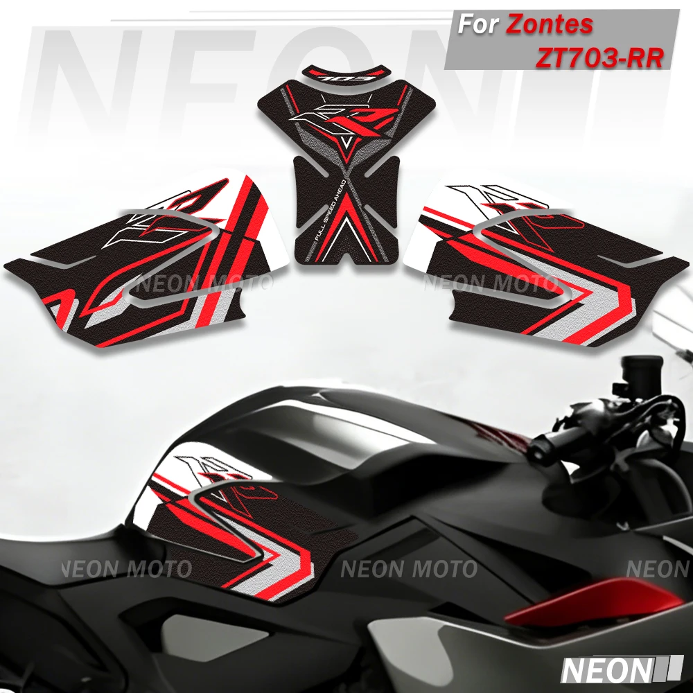 

Для Zontes ZT703-RR ZT-703RR ZT 703RR 703 RR Adventure мотоциклетная накладка на бак, крышка, ручки, газовое топливо, колено, матовые наклейки, наклейка