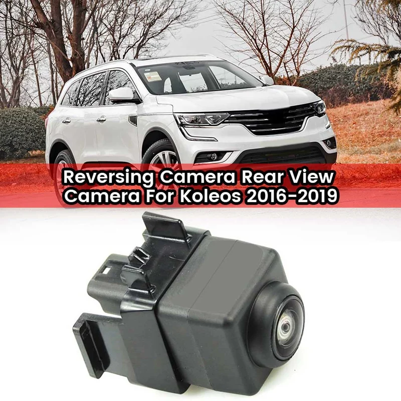 Reversing Camera 284426877R HD Wide Angle Rear View Backup Parking Camera Replacement for Koleos 2016-2019 28442-6877R