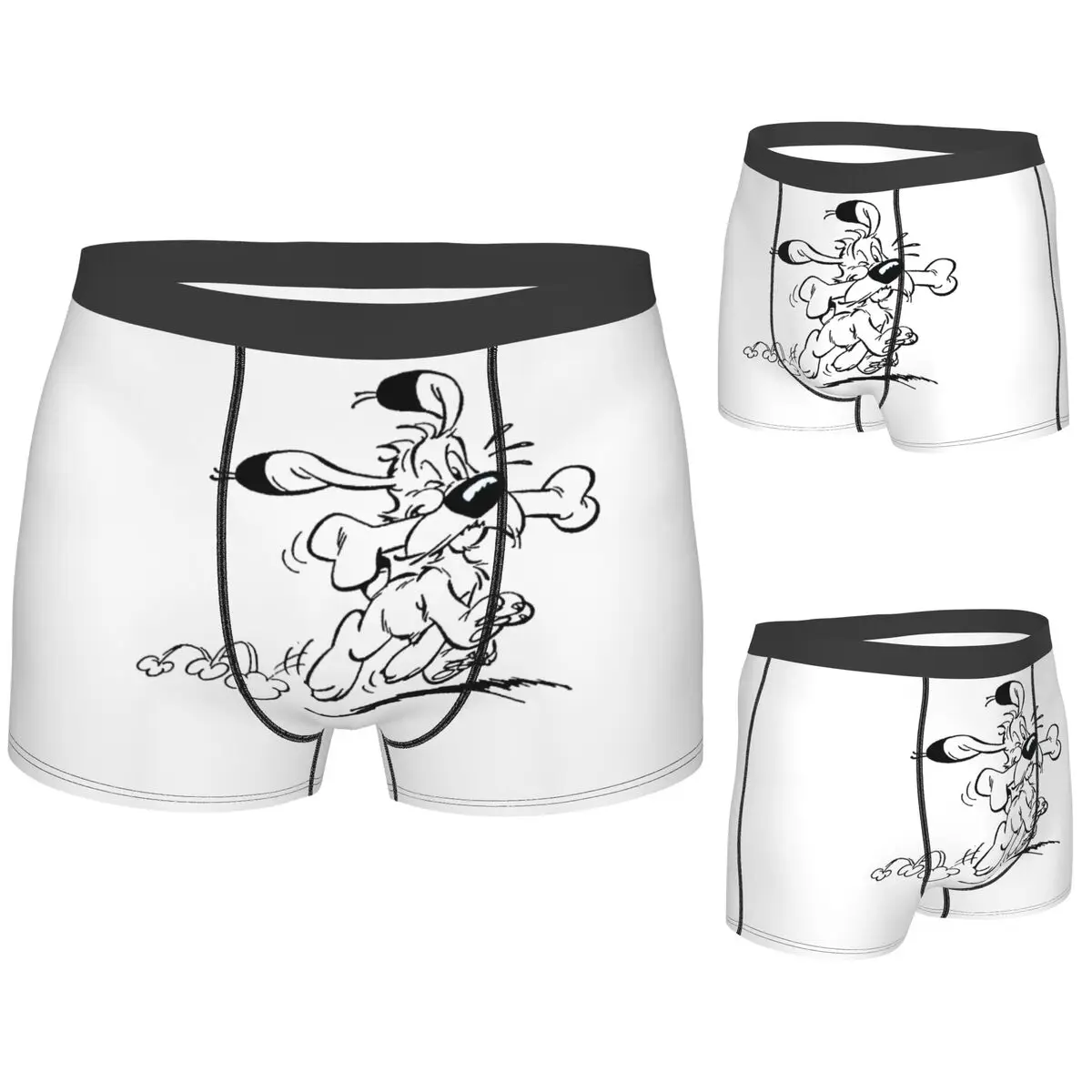 

Boxer Underpants Shorts Asterix And Obelix Dogmatix Ideafix Obelix Dog Panties Men Soft Underwear for Homme Man Boyfriend Gifts