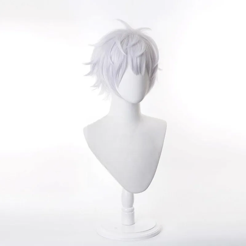 Gojo satoru cos simulação chapelaria anime jujutsu kaisen peruca de modelagem de papel homem roupas diárias jogo headwear cabelo curto fofo