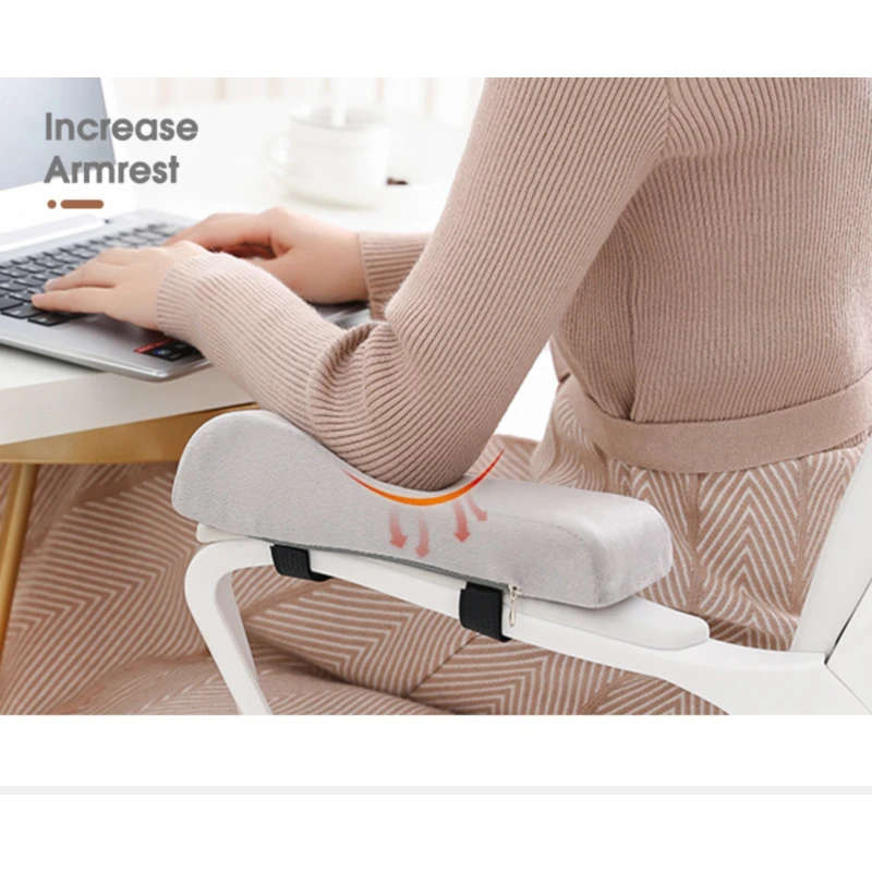 Armrest Height Pad Pressure Relief Office Chairs Wheelchair Comfy Soft Thickened Elbow Protection Pillow Mat Protector Cushion