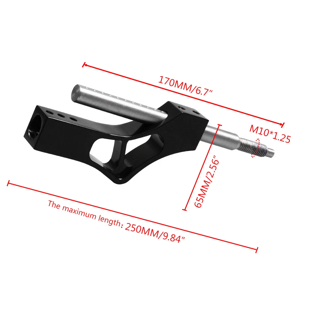 Perilla de palanca de cambios de aluminio para coche, extensor de palanca de altura ajustable de expansión