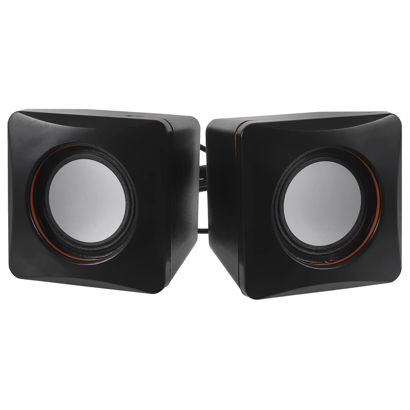 

1 Pair Mini Usb Speaker Desktop Computer Audio Portable Small Speakers For Laptop Pc Plug-In Tabletop Sound Bar