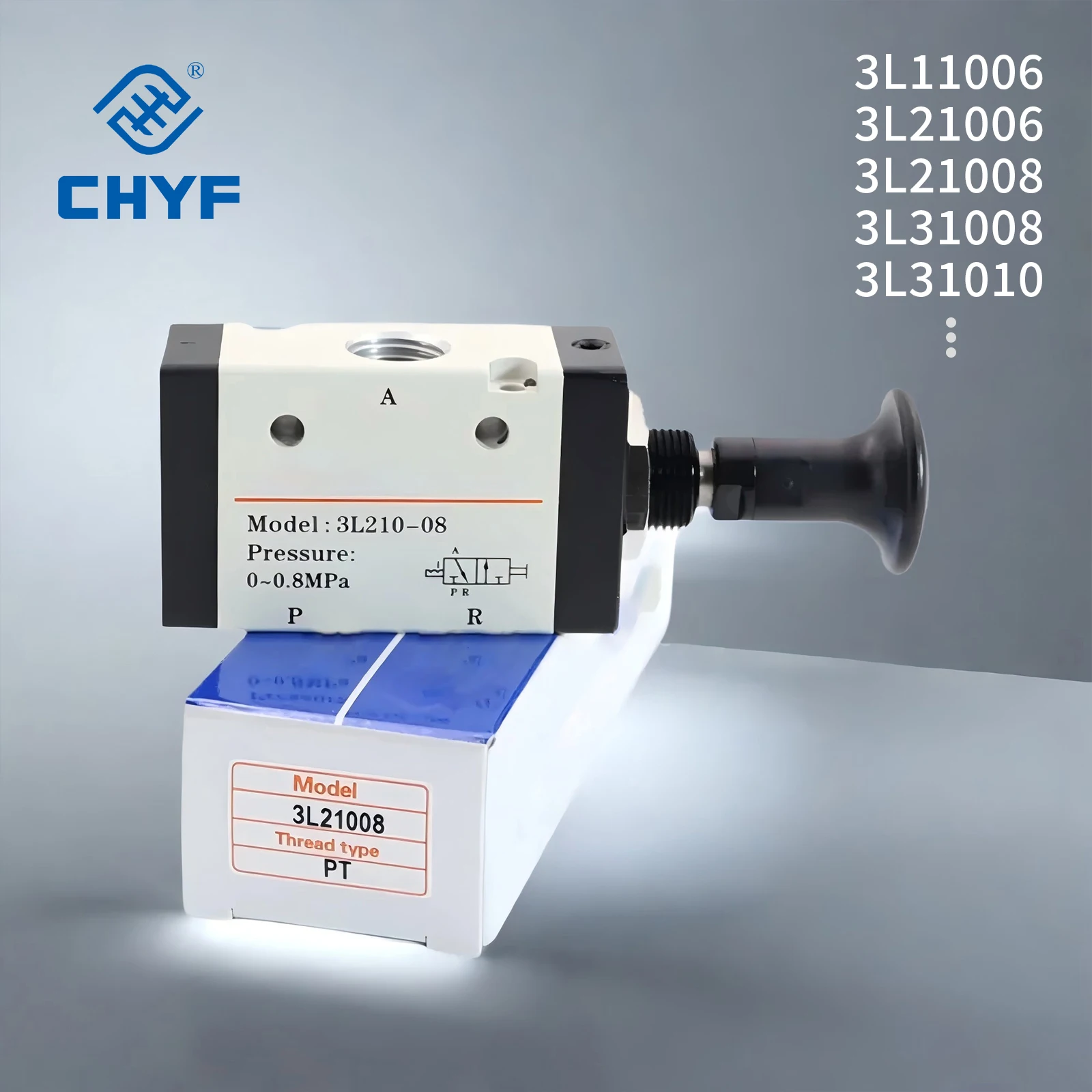 Airtac 3L 3/2 way Series Push-pull Valve Compact，High reliability ，Precision control