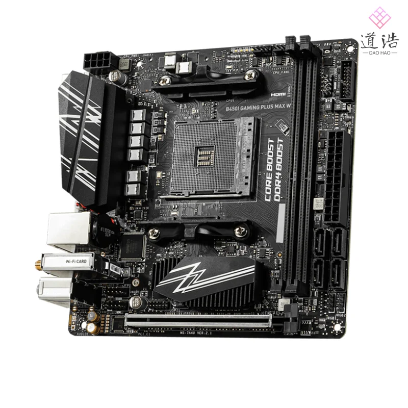 For B450I GAMING PLUS MAX WIFI Motherboard 64GB M.2 HDMI Socket AM4 DDR4 Mini-ITX B450 Mainboard 100% Tested Fully Work