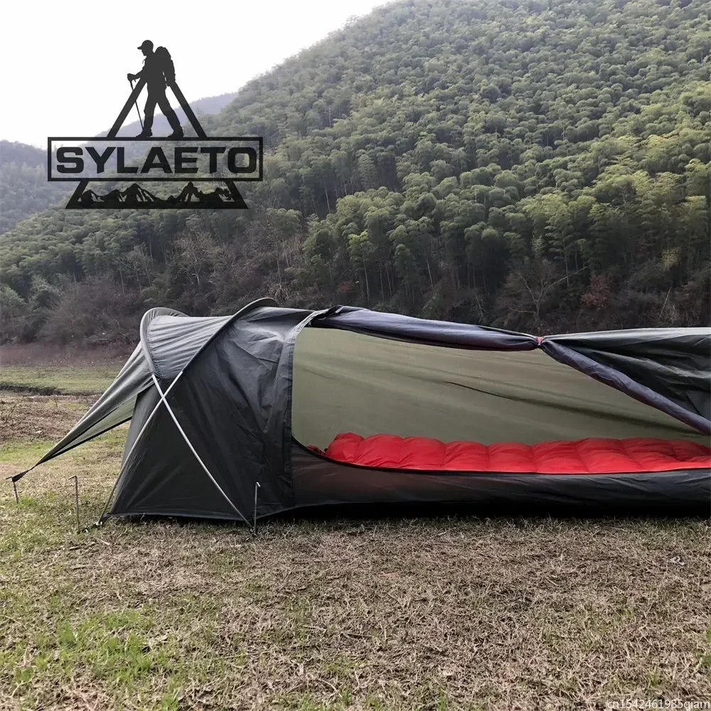 Quality PU4000MM Waterproof Ultralight Tent 1 Person Tent Outdoor Camping Tent Backpacking Sleeping Bag Hiking Travel Equipment