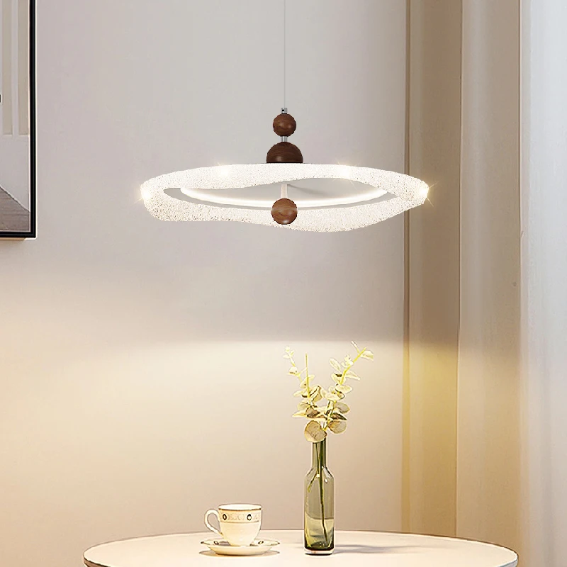

Full Spectrum Bedroom Led Pendant Lights Modern Light Luxury Warm Romantic Eye Protection Faux Crystal Study Room Ceiling Light