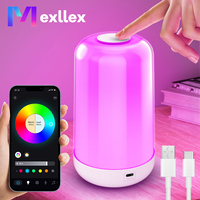 LED Smart Ambient Touch Light, 16 Million RGB Colors, Dimmable & USB Rechargeable Mood Lamp for Bedroom, Living Room, Gifts