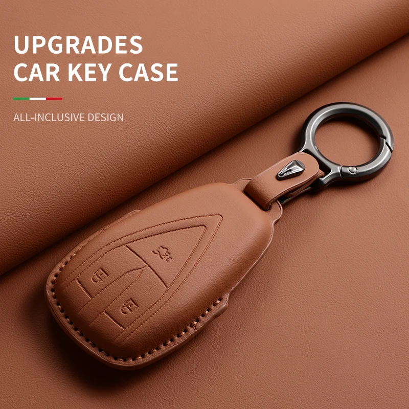 

Car Keychain Covers Men Key Holder Leather Car Key Wallets For Changan UNIT UNIK CS35PLUS CS55 PLUS CS75 PLUS Oshan X7 X5