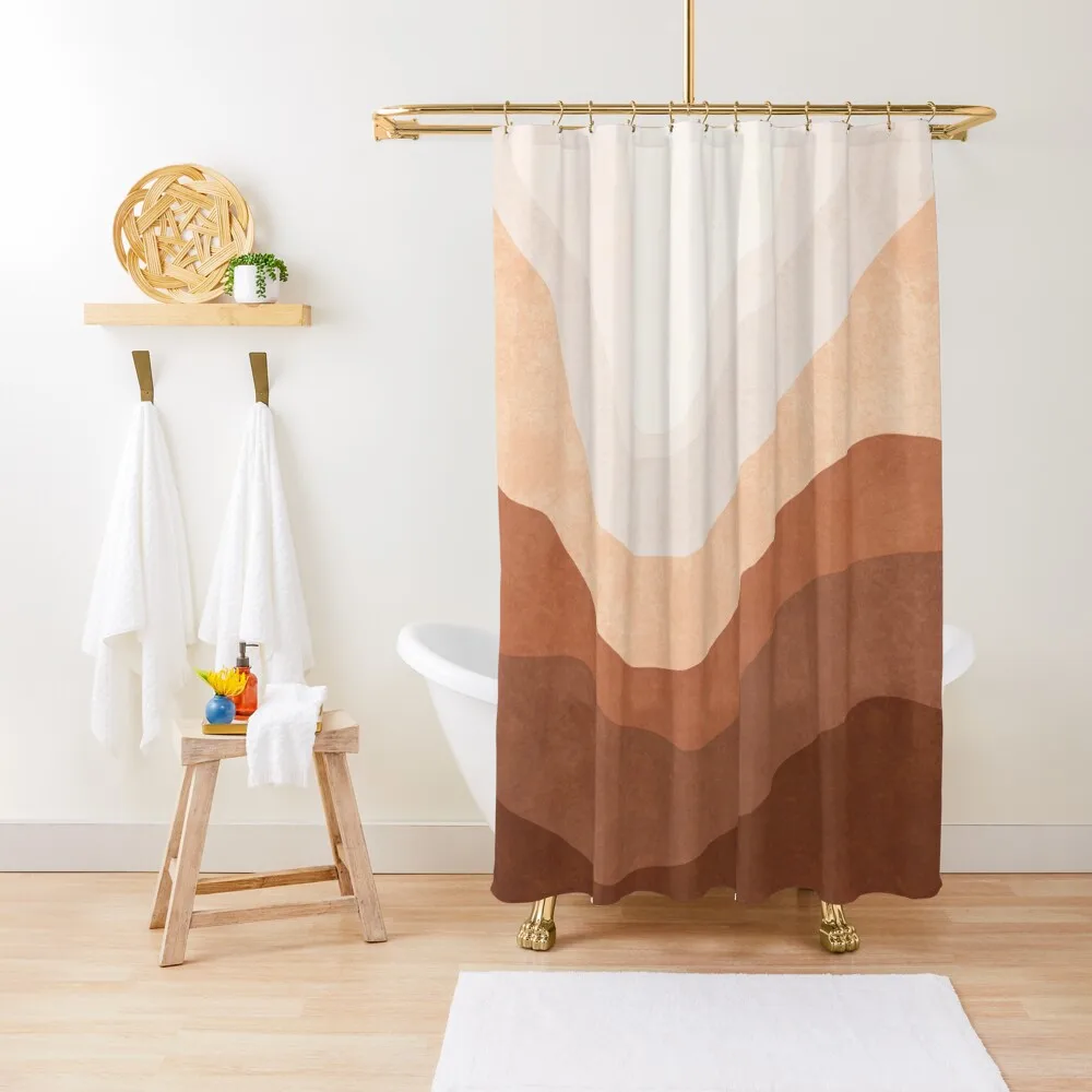 

Ombre neutral mountain landscape Shower Curtain Bathroom Shower Curtain Bath Curtain