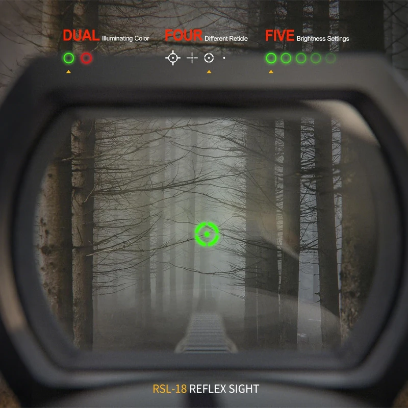 Feyachi Reflex Sight - 4 Reticle Red & Green Dot Sight Optics with Red Laser Sight Less Than 5mW Output for Picatinny Rails