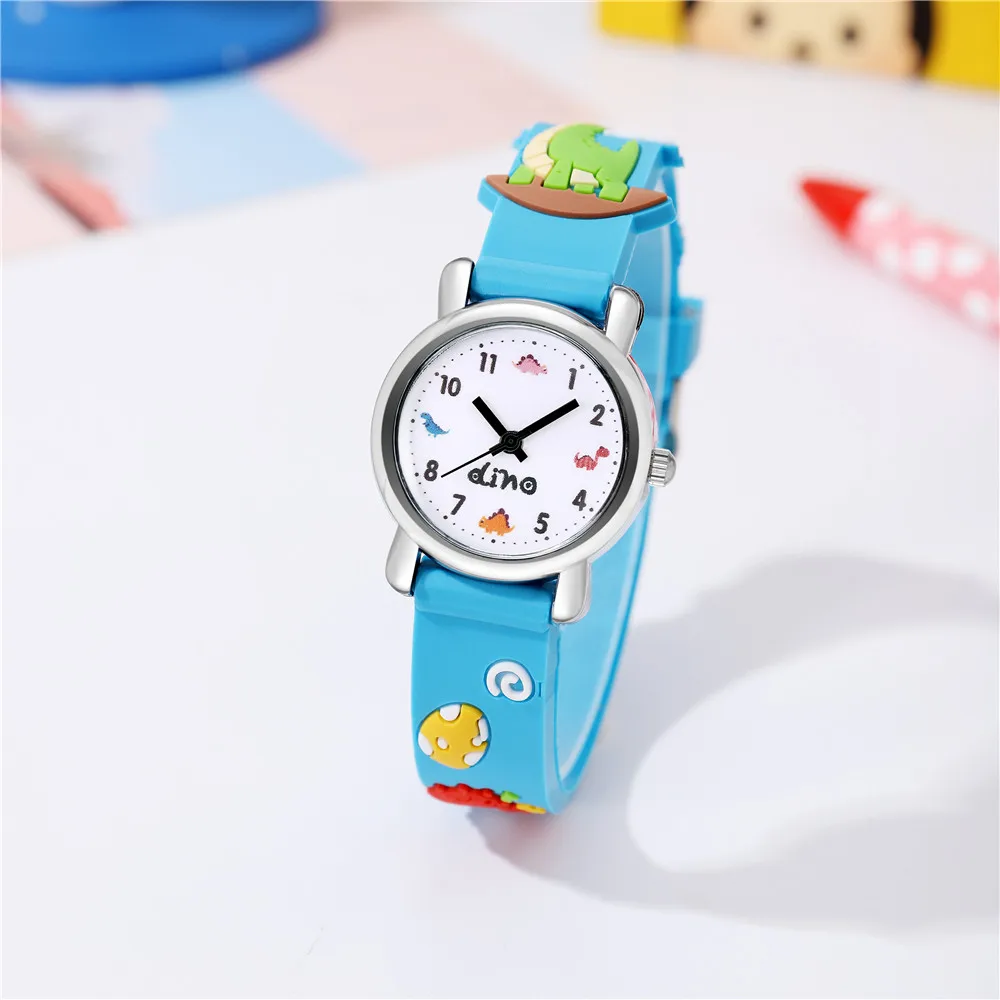 Children's Cartoon Watch Cute Animal Dinosaur Silicone band Kid Wristwatch