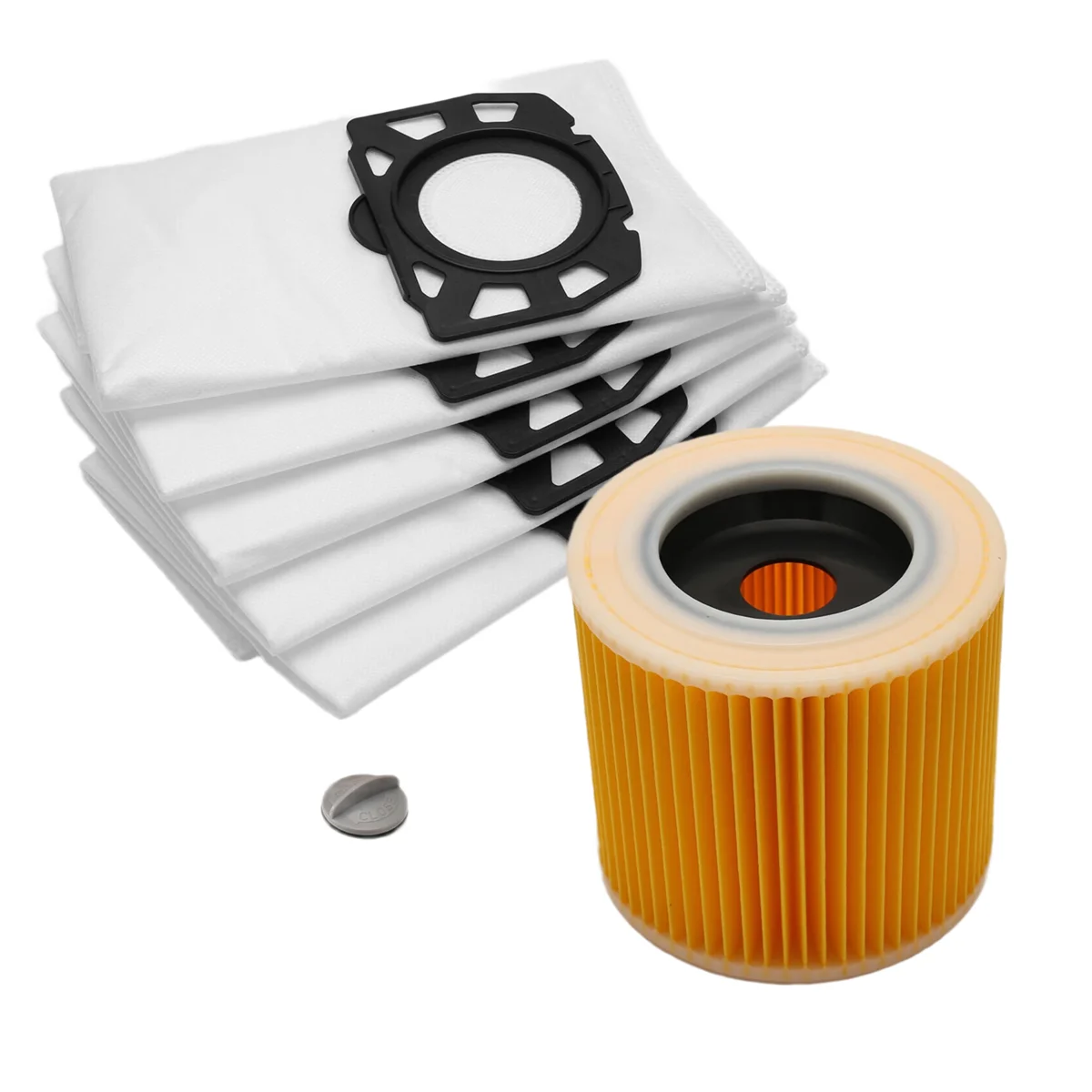 Para mv4 mv5 mv6 aspirador de pó sacos filtro adequado para kfi 357 kfi357 ka 40 saco de substituição para 2.863-314.0wd2 plus wd3