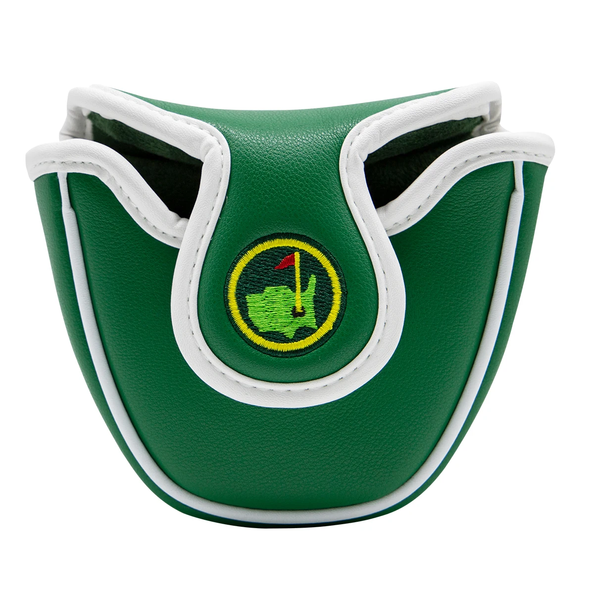 Golf Putter Cover Green Jacket Mallet Putter Head Cover with PU Leather Magnetic Closure