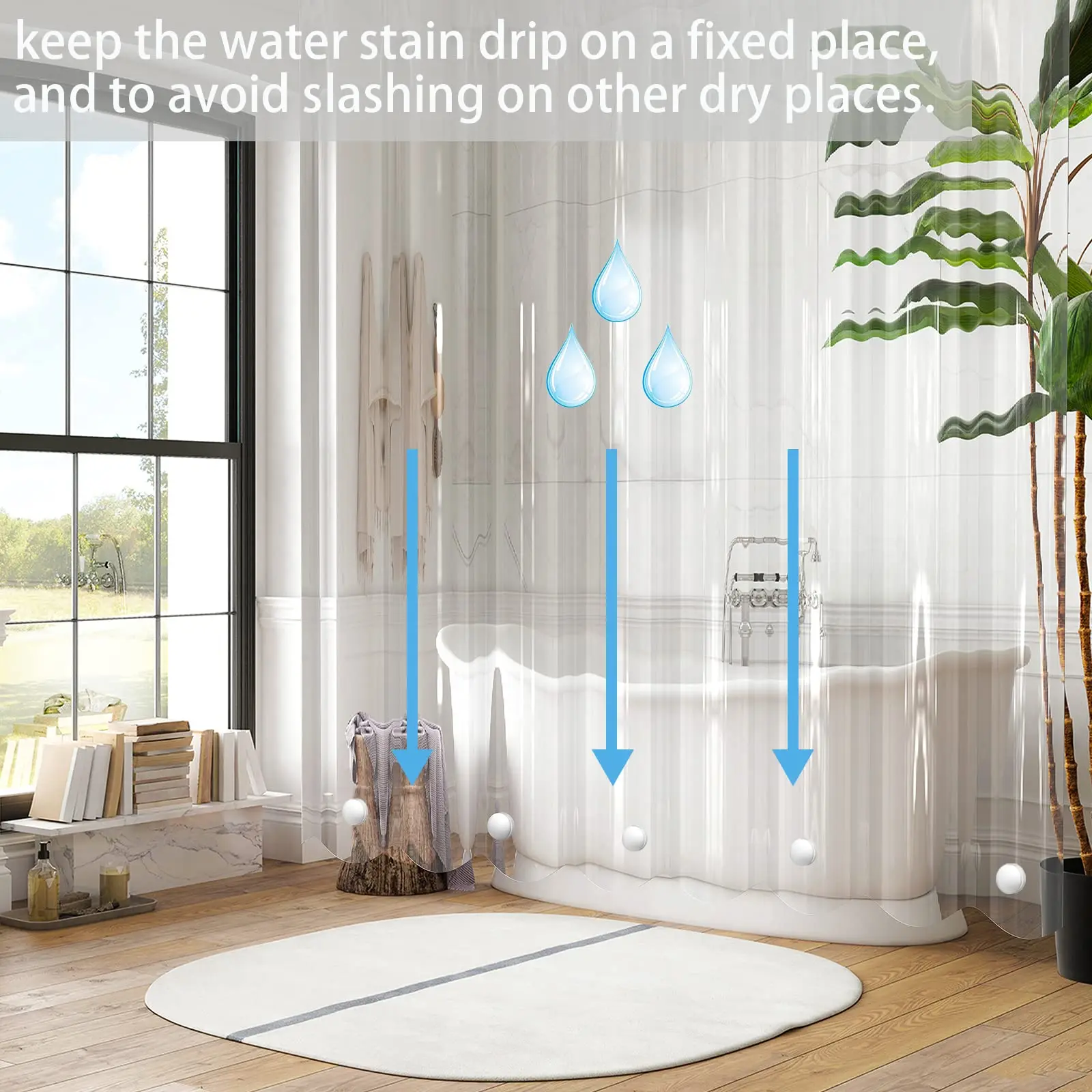 Magnetic Silicone Wrapped Shower Curtain Weights Household Fabric Weight Parts For Shower Liner Drapery Tablecloth