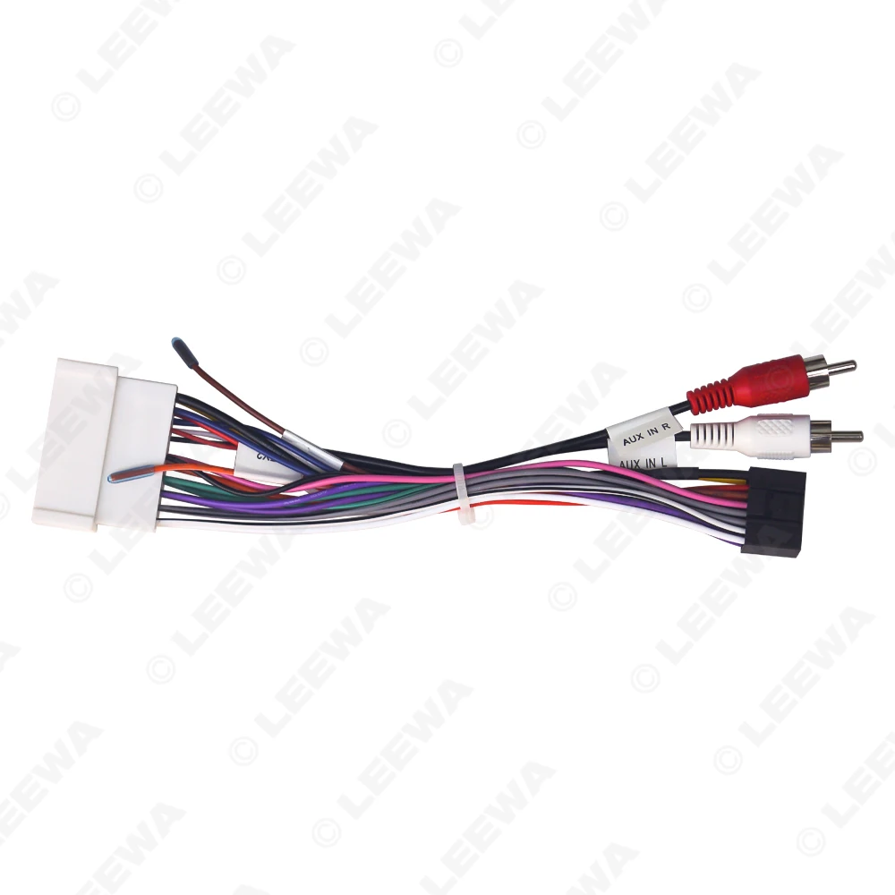 LEEWA Car Audio Wiring Harness For Hyundai Elantra Santafe 04-07 Aftermarket 16pin CD/DVD Stereo Installation Wire Adapter #7082 - view 2