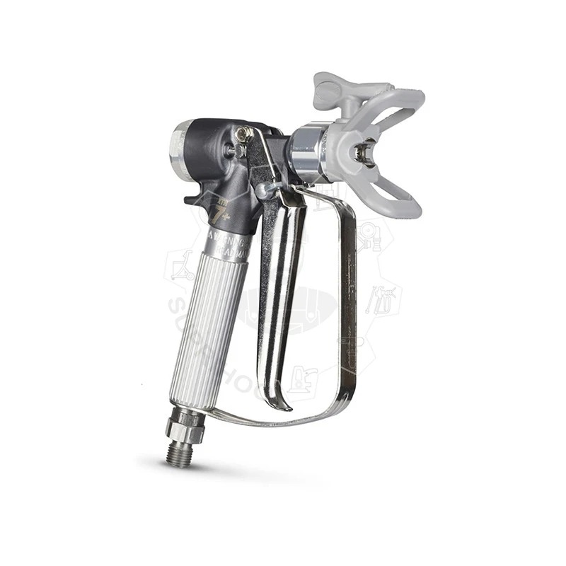 500bar Airless Spray Gun XTR7 Round Handle 4-Finger Trigger 7250psi With Tip 517 Paint Sprayers