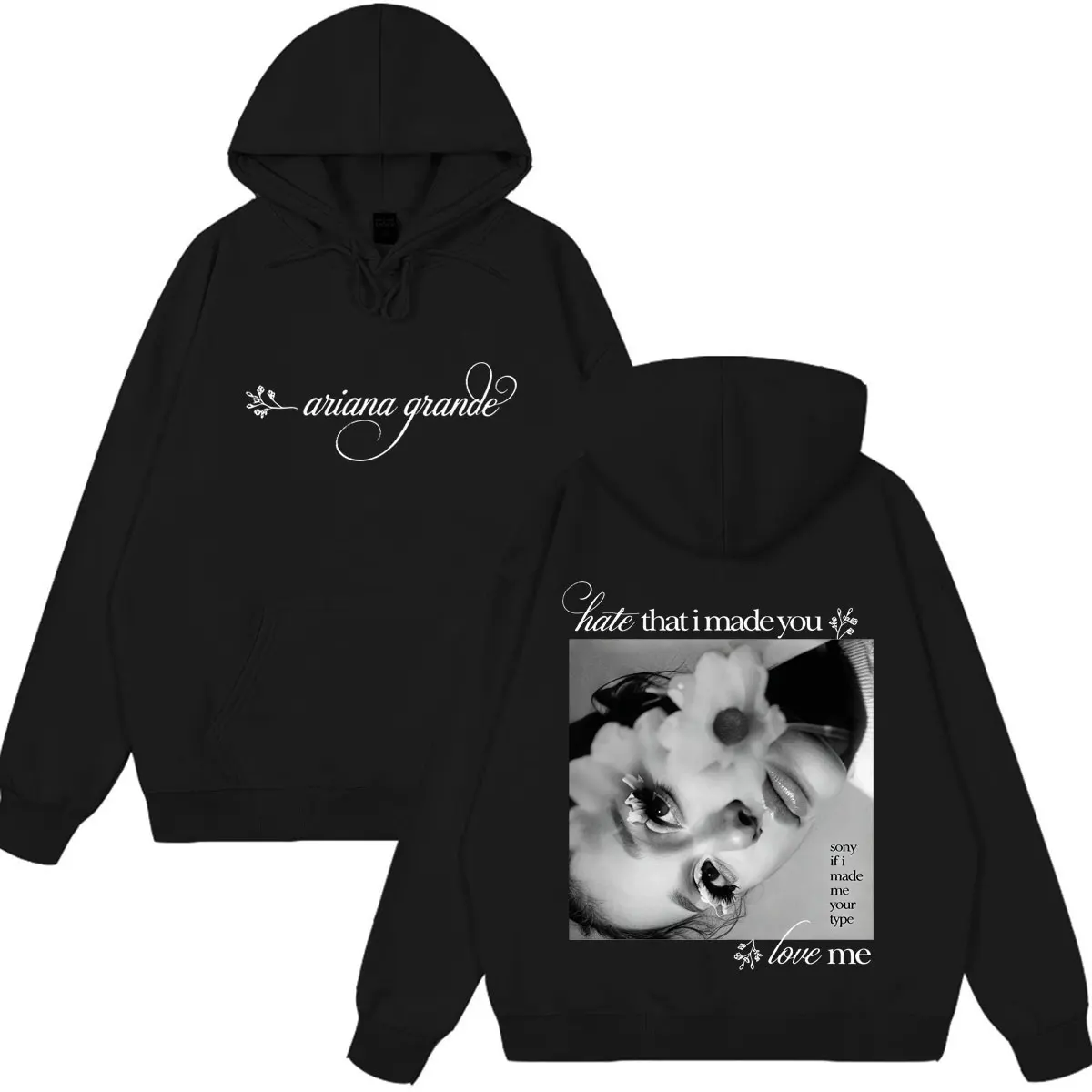 Image of Ariana Grande Petal Album Tour 2026 Print Hoodie Herren Damen Mode Kleidung Pullover Winter Locker Lässig Vintage Sweatshirt Oberteile