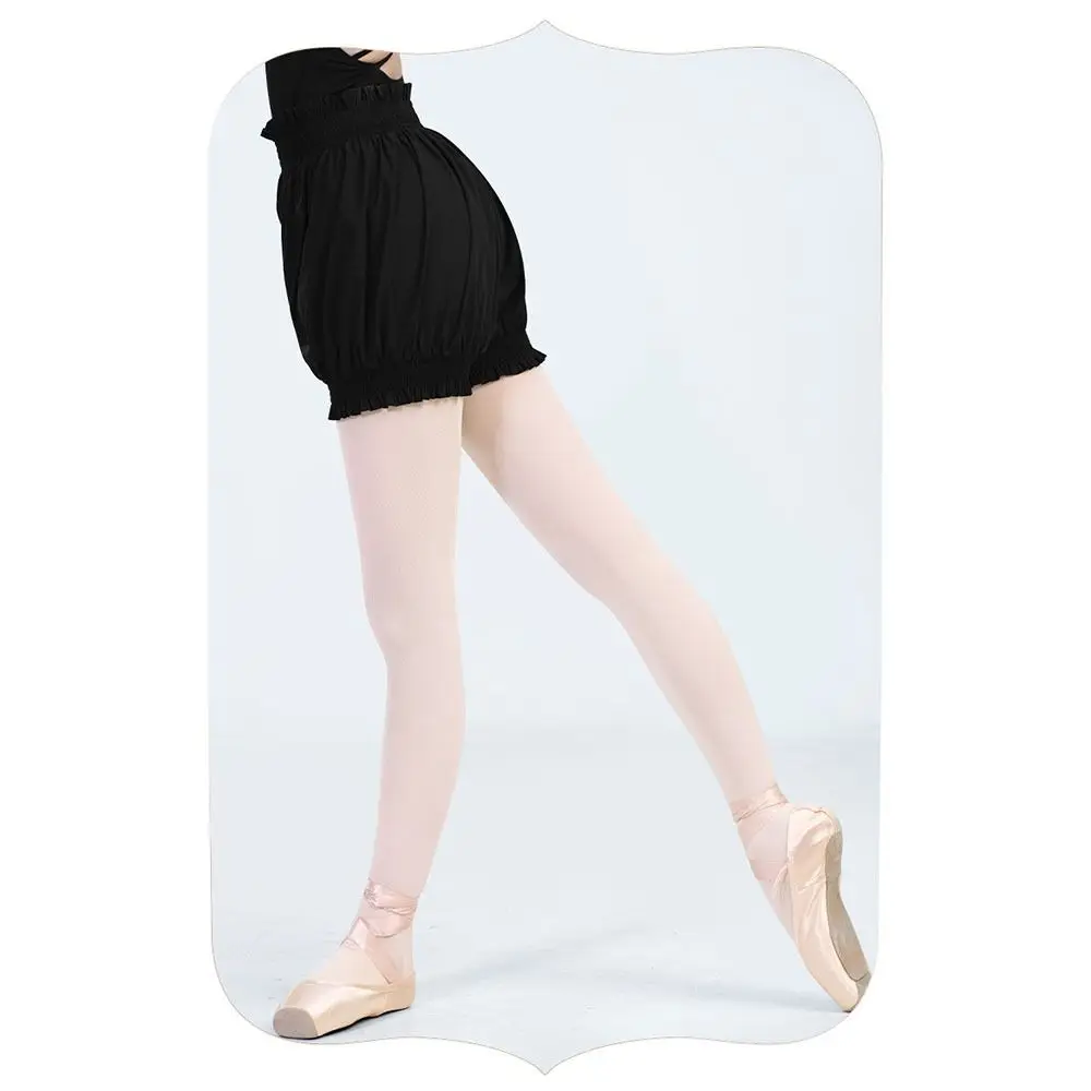 Pilates High Waist Dance Shorts Comfortable Nylon Bloomers Elastic Waistband Body-Hugging Fit Ballet Shorts Ballet Practice