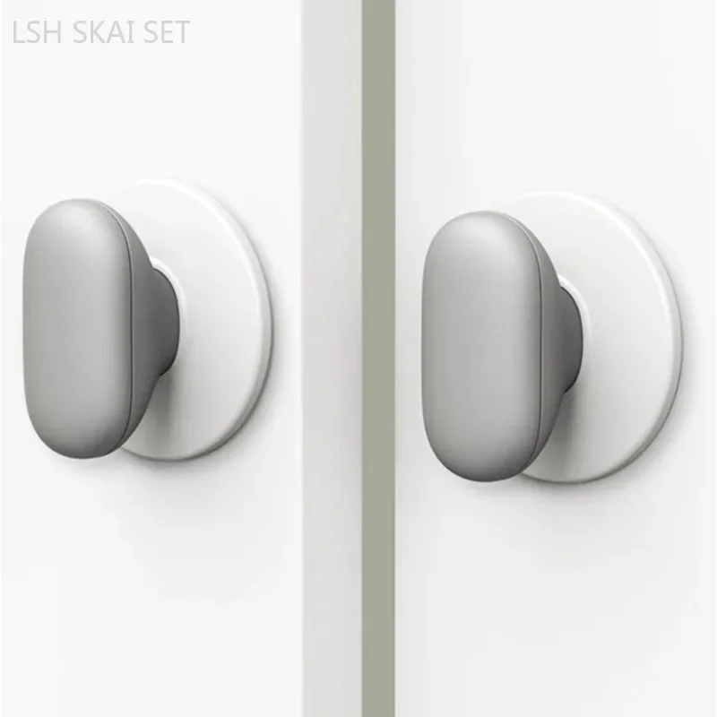 

2pcs No-punch Closet Door Handles Desk Drawer Knobs Cabinet Door and Window Handles Bathroom Hooks Furniture Hardware