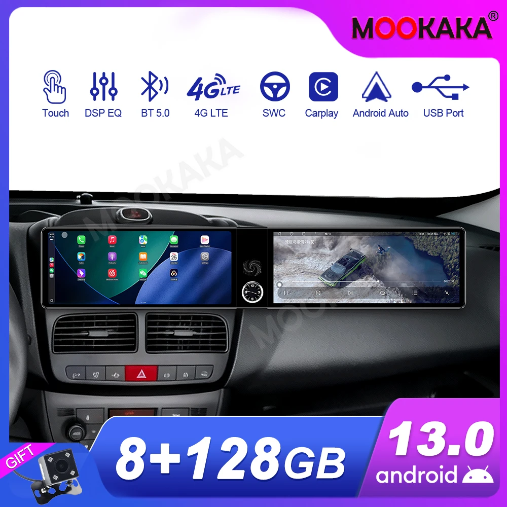 For Fiat DOBLO 2010-2015 Android Car Radio Multimedia Video Player Wireless Carplay Autoradio Stereo GPS Navigation Head Unit