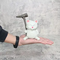 12CM Garin Immortal Decorate Figure Standing Anime Master Karin Kaili God Cat Fairy Chassis Car Pvc Model Toy Doll